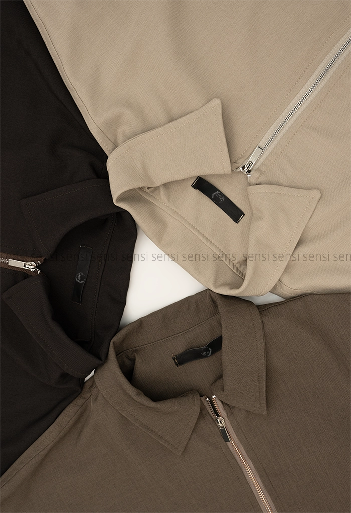 بامبر جلو زیپ آستین 3ربع کد1005384